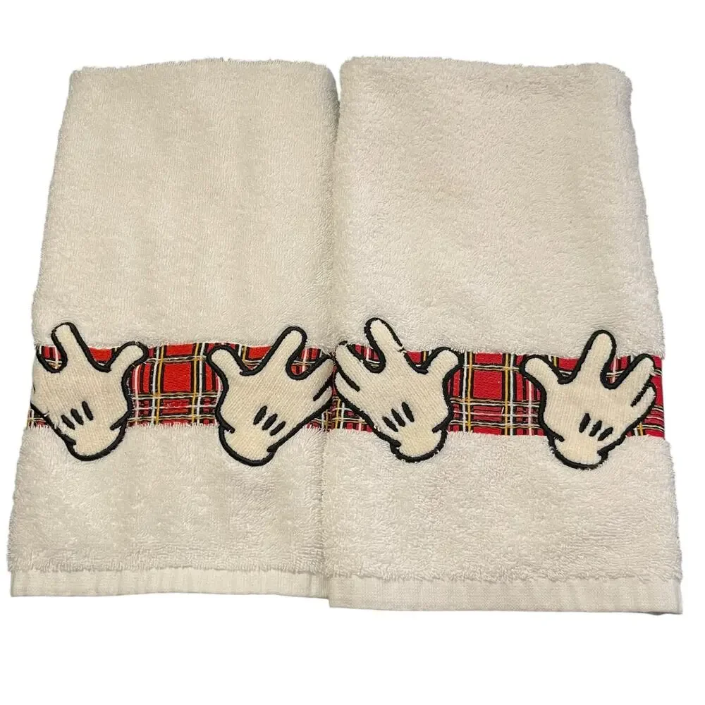 Vintage Disney Mickey Mouse Glove Hand Towel Set